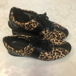 💜3/ $24 Cole Haan grand os Bria calfskin leopard